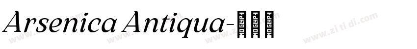 Arsenica Antiqua字体转换